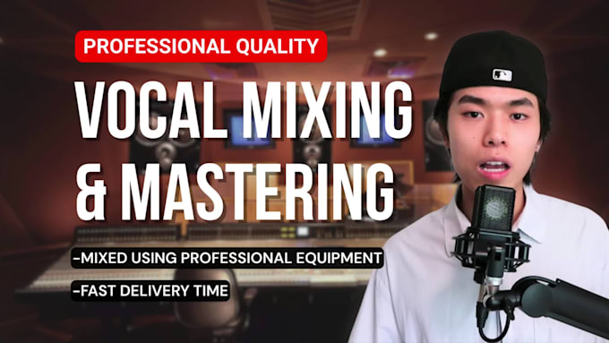 Professionally mix and master your vocals in any genre by Wkin444 | Fiverr