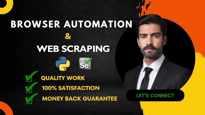 do browser automation and python selenium web scraping