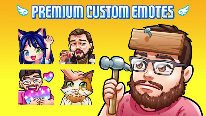 design high quality custom twitch emotes