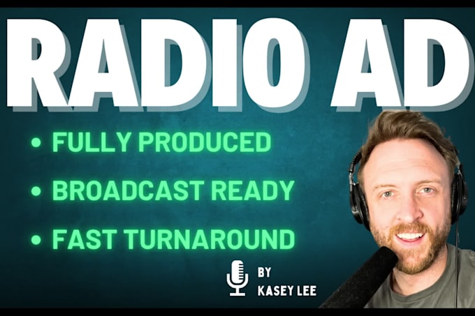 create an audio or radio commercial