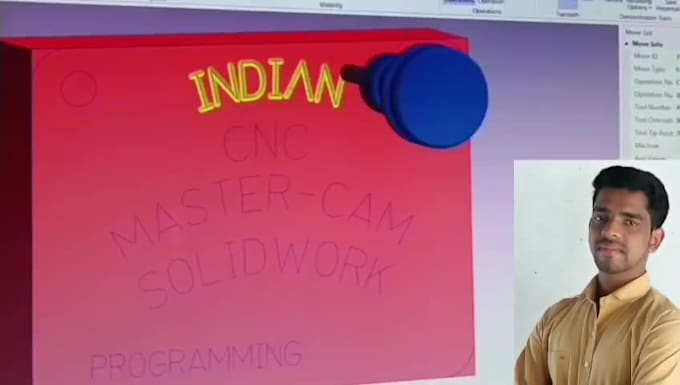 provide you 3d design solidwork and master cam cnc programming