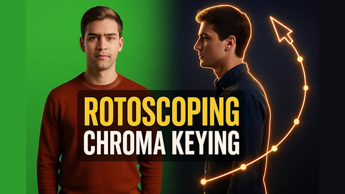 do professional rotoscoping, green screen removal for any video