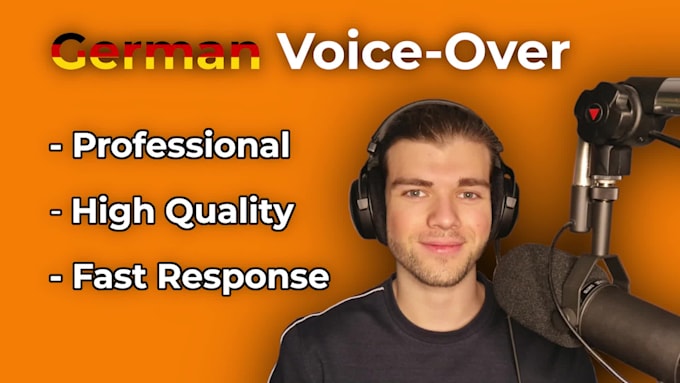 create an outstanding german voice over of your choice