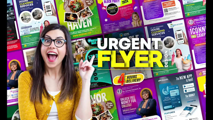 design an urgent brochure and flyer within 4 hours