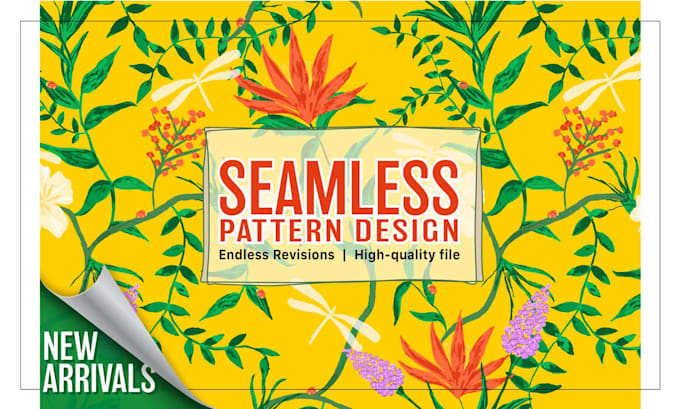 create seamless pattern designs for textile print fabric