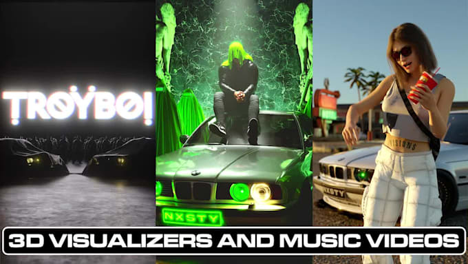 do 3d animated music videos and visualizers