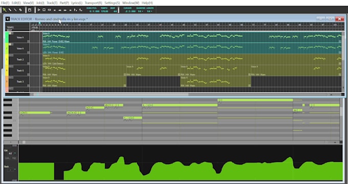 tune your vocaloid  and synth v project