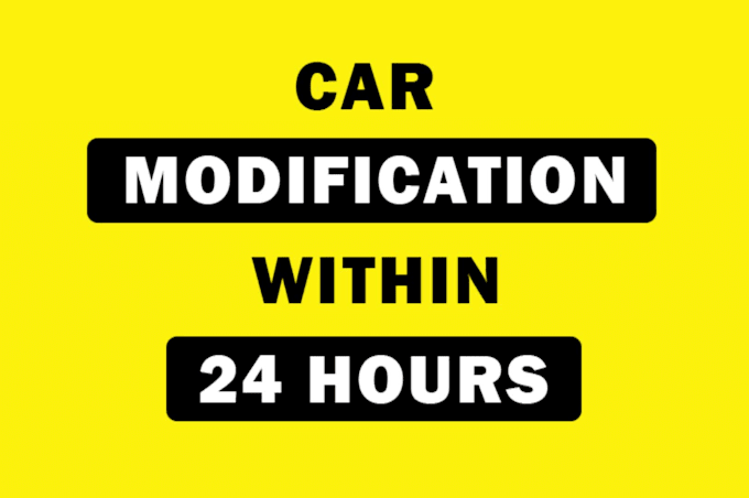 do your car photo editing and modification within 24 hours