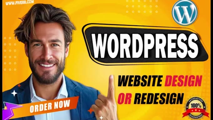 design or redesign modern responsive wordpress website