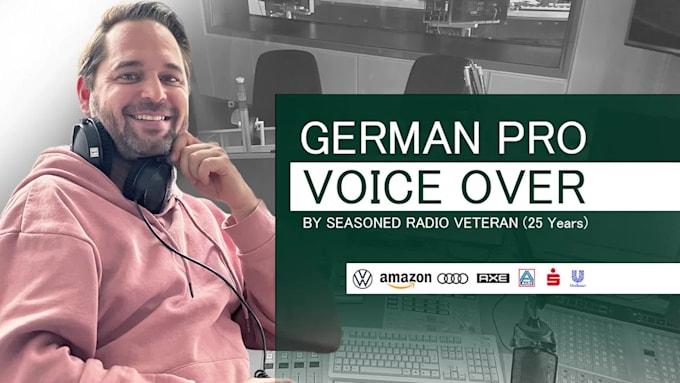 do a professional authentic male german voice over