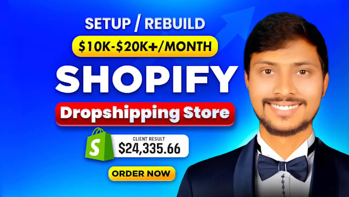 build automated shopify dropshipping store