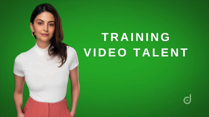 be the talent and studio for your training video