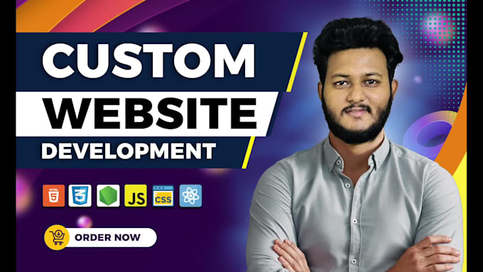 do website development as full stack web developer, front end, backend developer