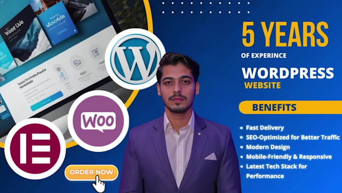 develop wordpress website, wordpress design, or blog