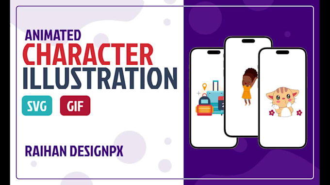 do rive character or illustration animations for web and app