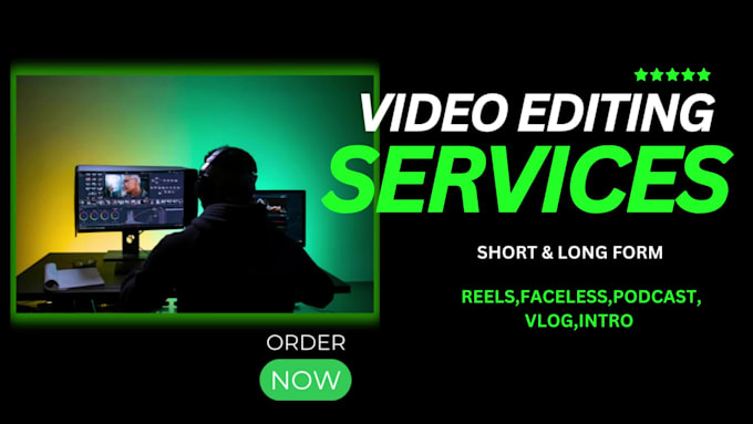 create faceless reel,shorts,tiktok videos editing