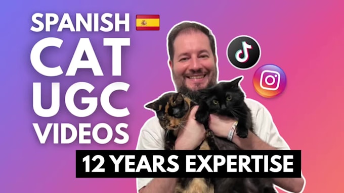 create cat ugc video for instagram or tik tok in spanish