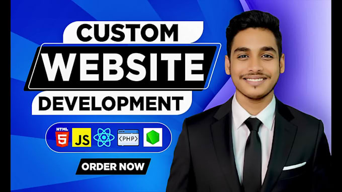 do website development as full stack web developer, front end, backend developer