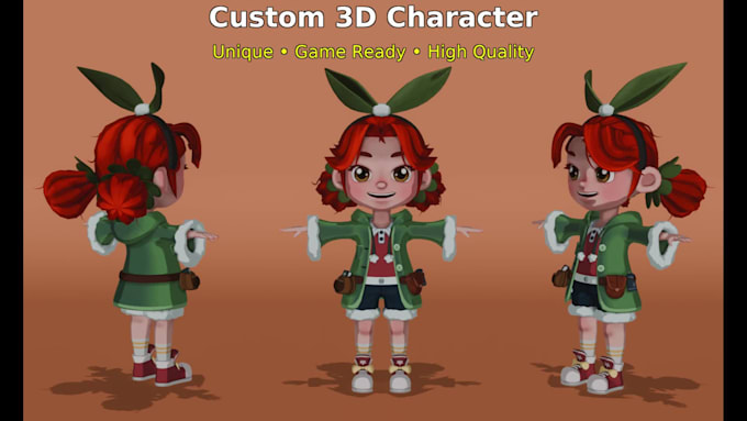 model and texture your 3d characters