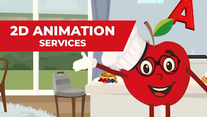 make 2d character animation and cartoon video