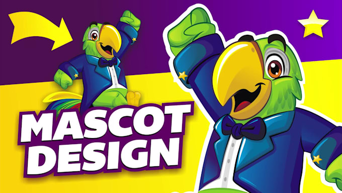 create cartoon character design mascot