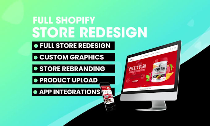 do professional shopify redesign
