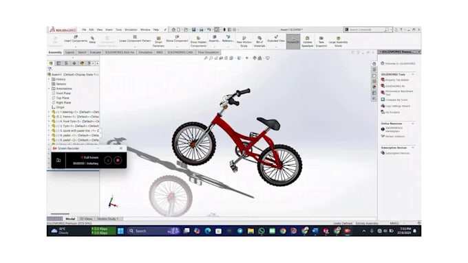 do industrial product design and assembly with simulation by solidworks 3d cad