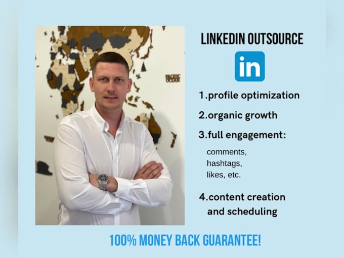 manage linkedin and cold outreach for small companies