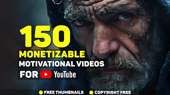 create monetizable motivational videos for youtube channel