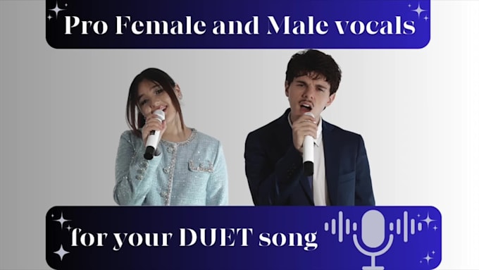 record professional male and female vocals for your duet song