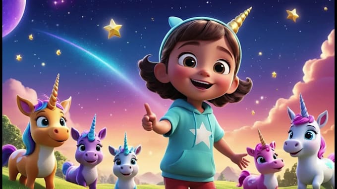 do stunning 3d animation for kids learning videos, 3d kids educational video