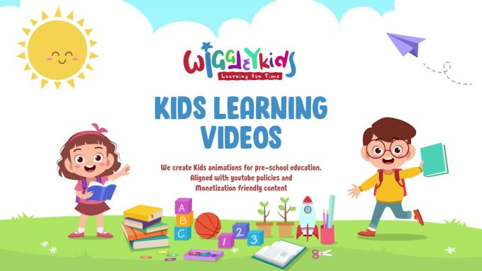 Create learning videos for kids in 4k by Wiggleykids | Fiverr