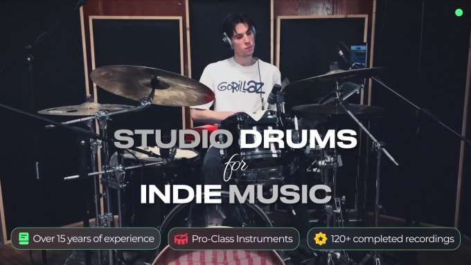 Indie rock drum kit 2025