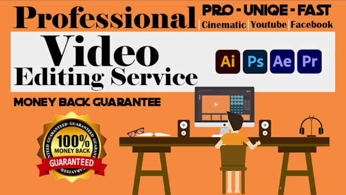 provide professional video editing service youtube, facebook