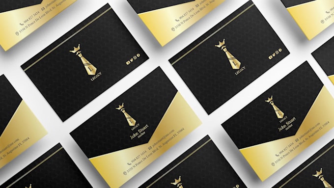 design 3 luxury business cards within 24 hrs