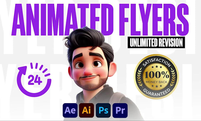 animate flyers, video edits and after effects template edits