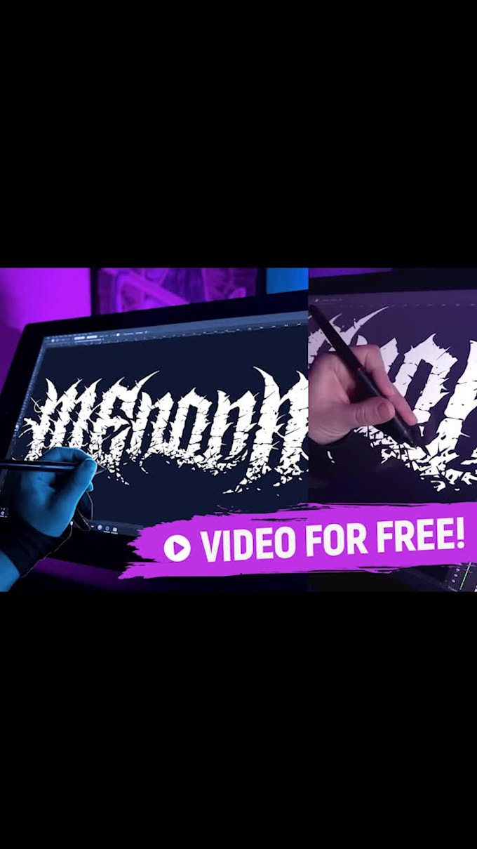 create textured logo for death, black, deathcore, metalcore, hardcore metal band