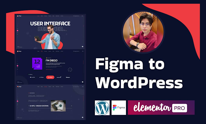 convert figma to wordpress, figma to elementor pro development