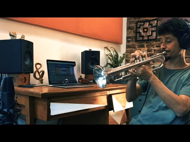 record professional trumpet in your song