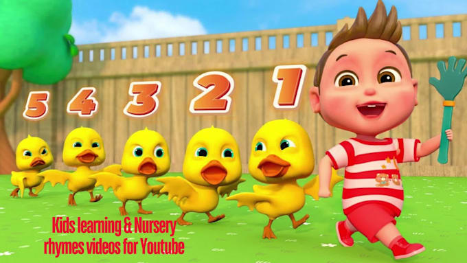 Nursery Rhymes I Want The Kids Learning Videos, Animation For Kids