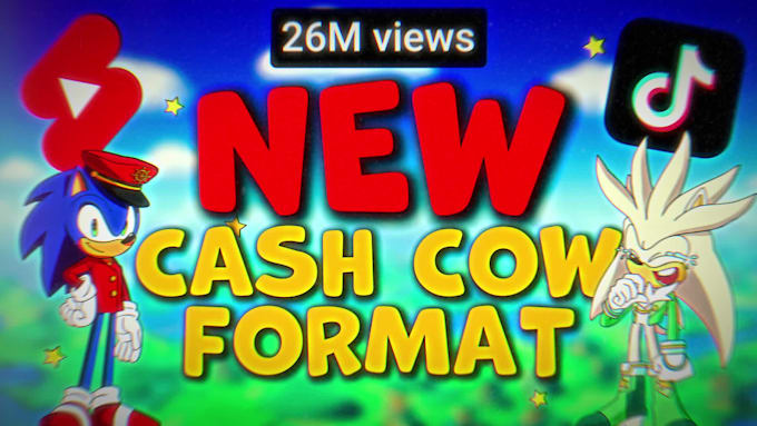 create viral 2d sonic animation videos for monetization