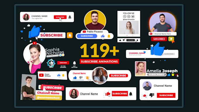 Make An Animated Youtube Subscribe Button By U Production Fiverr Make An Animated Youtube Subscribe Button By U Production Fiverr