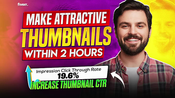 design an attractive thumbnail with in 2 hours