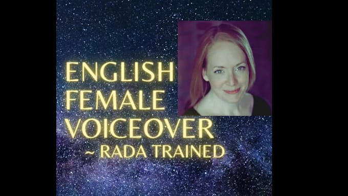record a voiceover in an english accent