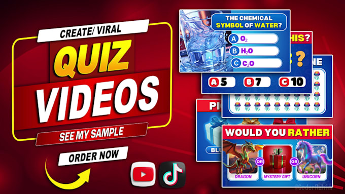 create custom trivia quiz videos for youtube, tiktok, shorts, reels