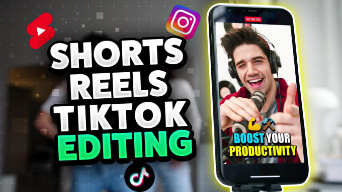 I will edit and upload  shorts, instagram reels , tiktok