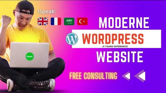 design and build fully modern, responsive wordpress website