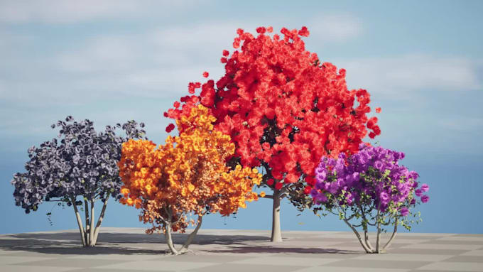 Render realistic 3d cgi flower animation, 3d flower design, 3d plant ...