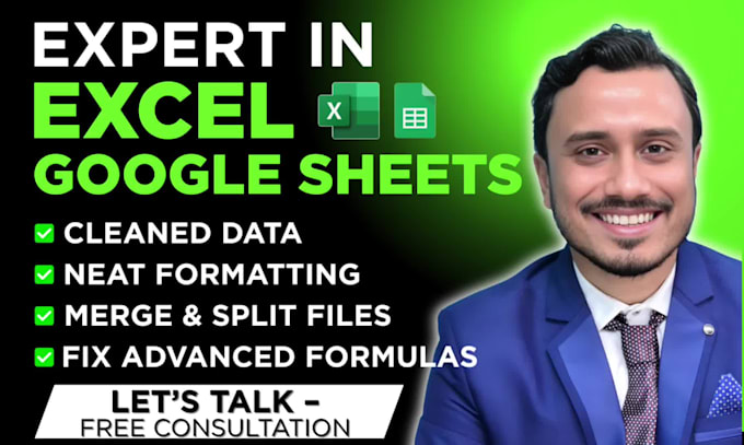 clean, organize, merge excel, CSV, google sheets and fix formulas
