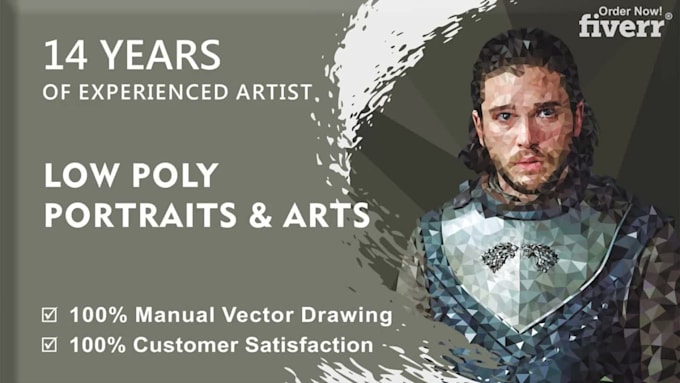 draw complex polygonal geometric portrait from your picture